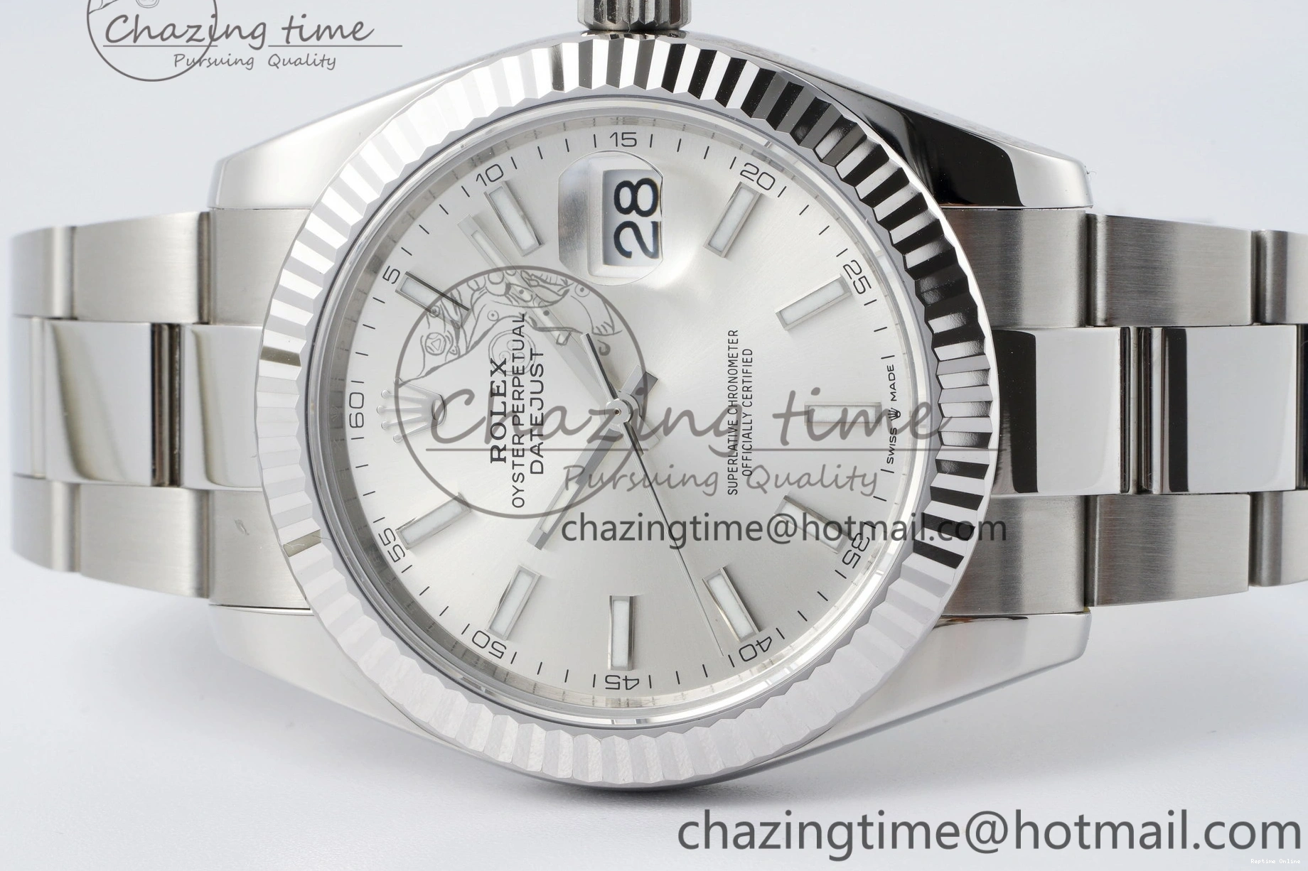 0404 DateJust 41 SS Fluted Bezel KING 1:1 Best Edition 904L Steel Silver Dial on Oyster Bracelet VR Sustainable 2222